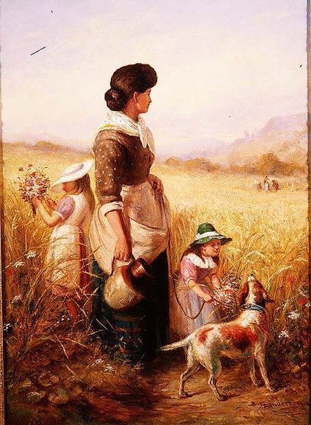 Jugando en los campos de R. Saunderson Cathering