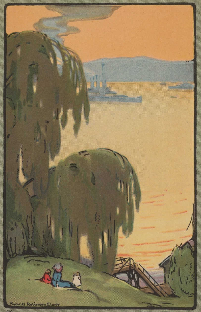 El Hudson desde Riverside Drive, 1914 de Rachael Robinson Elmer