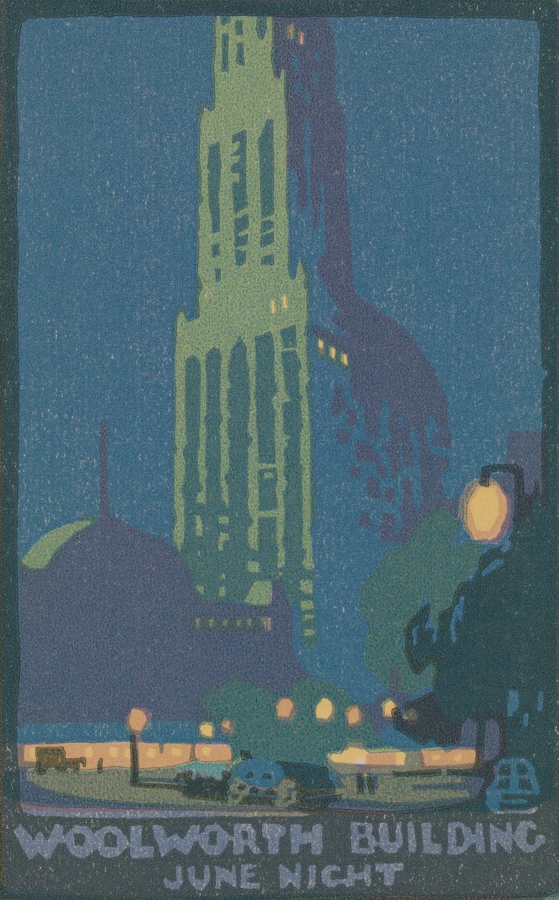 Edificio Woolworth Noche de junio de Rachael Robinson Elmer