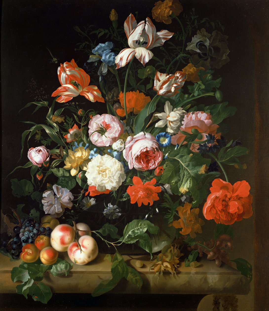 Naturaleza muerta con flores de Rachel Ruysch