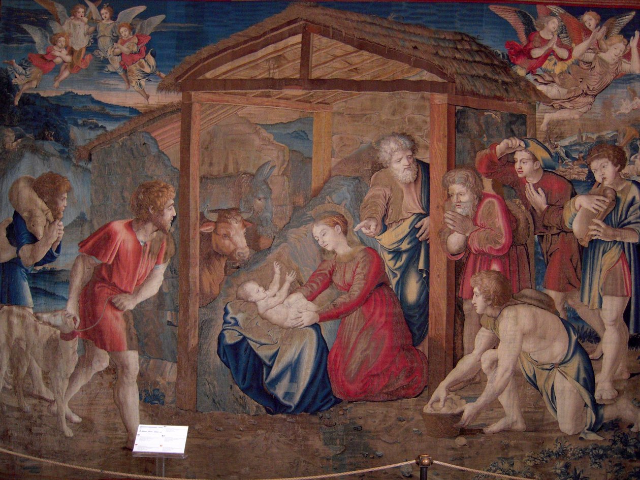 Adoración de los pastores de Raffaello Sanzio Raphael