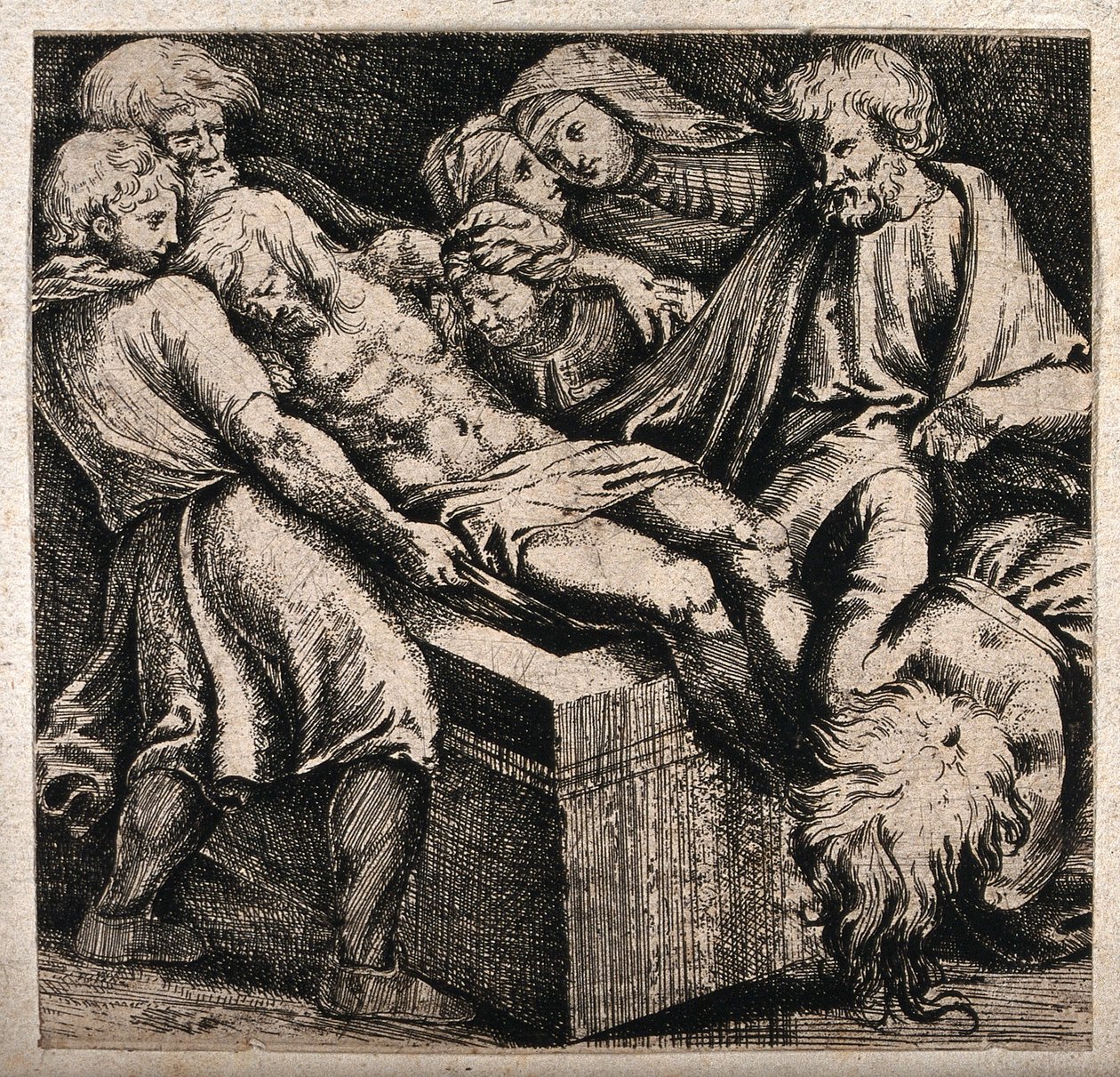 El cuerpo de Cristo es llevado a su tumba de Raffaello Sanzio Raphael