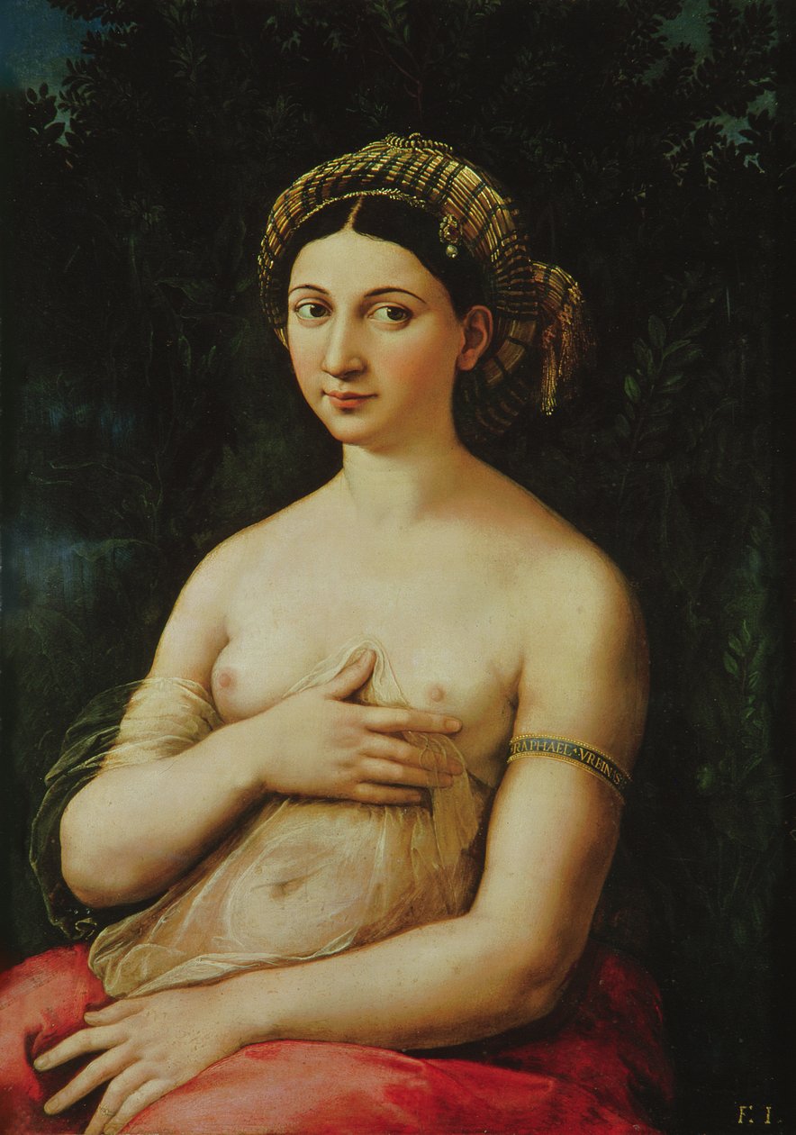 La Fornarina, c.1516 de Raffaello Sanzio Raphael