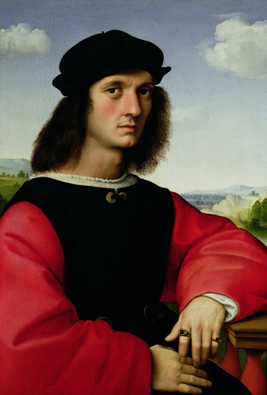 Retrato de Agnolo Doni, c.1505-06 de Raffaello Sanzio Raphael