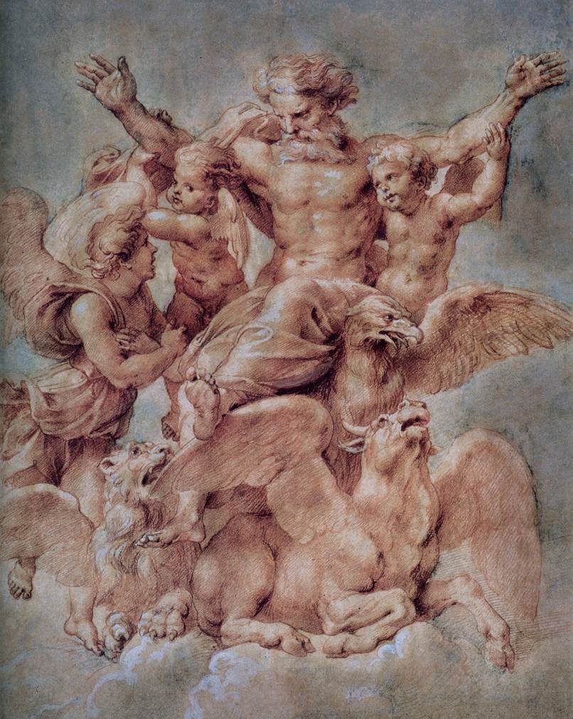 Visión de Ezequiel de Raffaello Sanzio Raphael