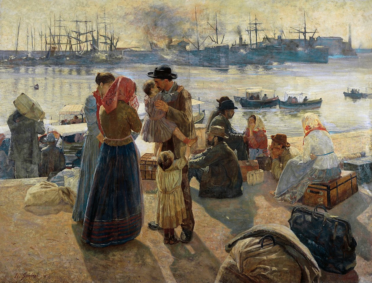 Emigrantes de Raffaello Gambogi