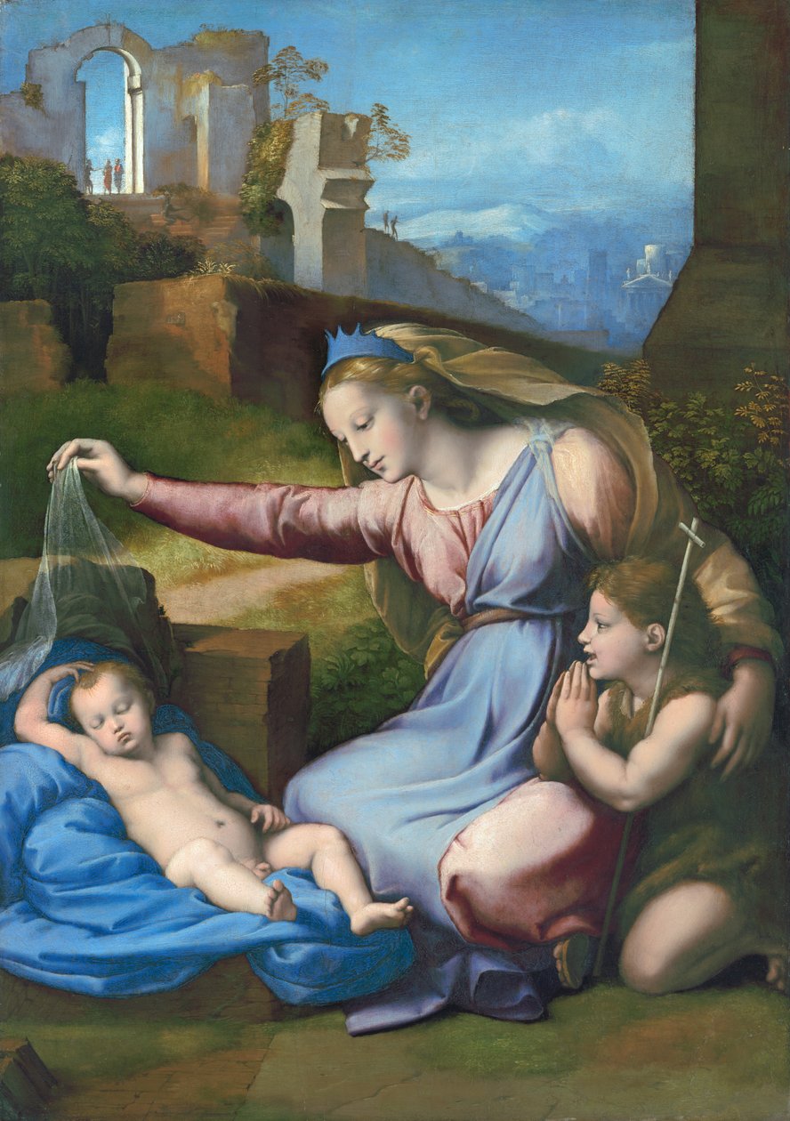 La Virgen de la Diadema Azul de Raffaello Sanzio