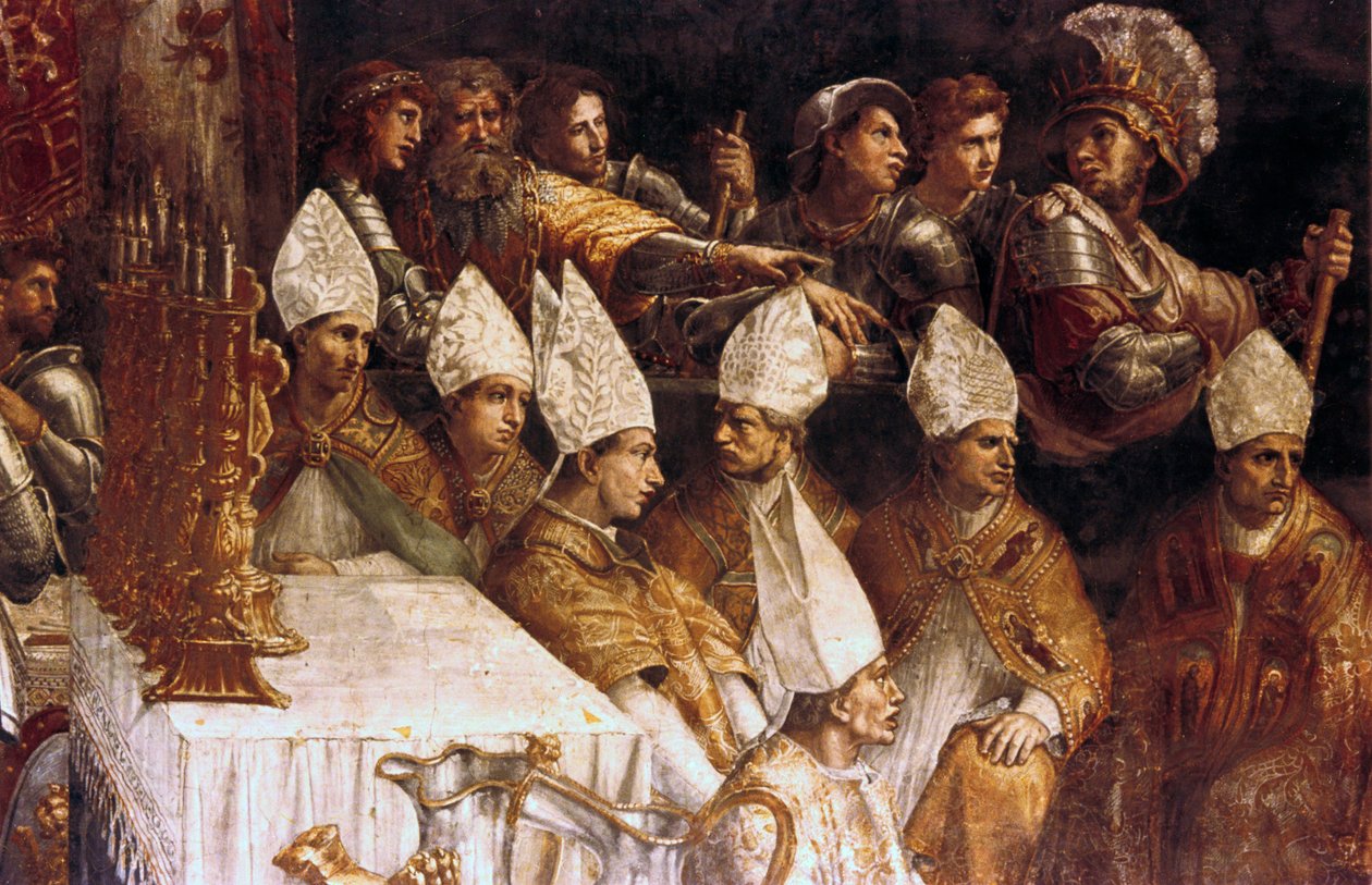 La coronación de Carlomagno (detalle), c1514 de Raffaello Sanzio Raphael