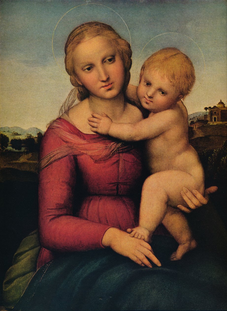 La Pequeña Madonna Cowper, 1505 de Raffaello Sanzio Raphael