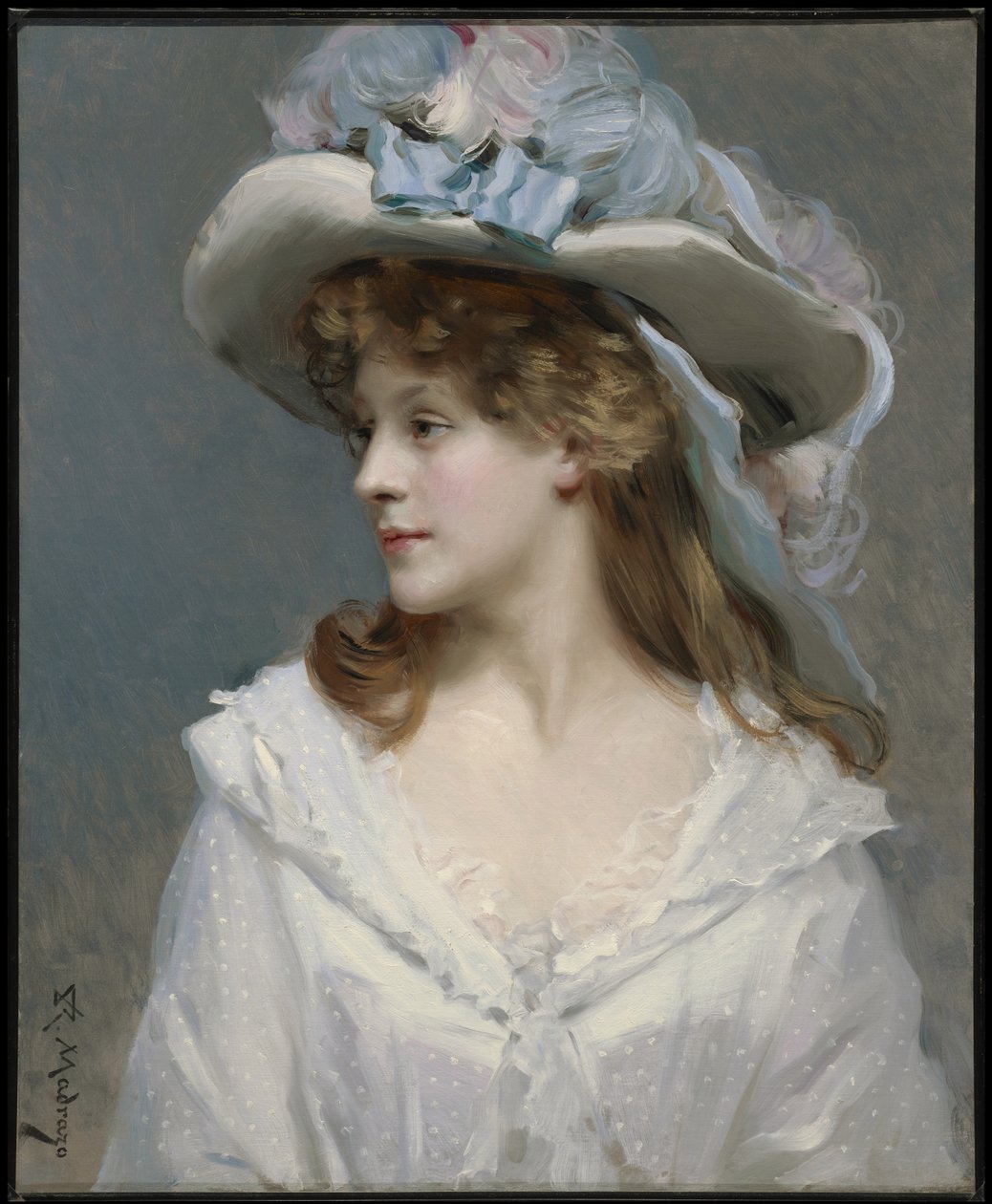 Mujer de Blanco de Raimundo de Madrazo y Garreta