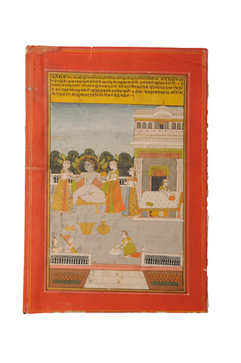 Pintura en miniatura Ragamala, Rajasthan probablemente Bundi, principios del siglo XIX de Rajasthani School