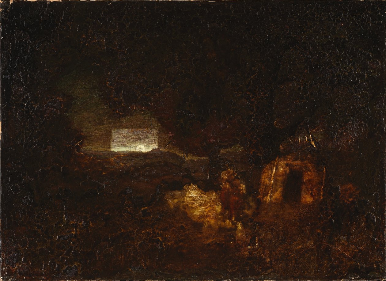 Los constructores de canoas de Ralph Albert Blakelock
