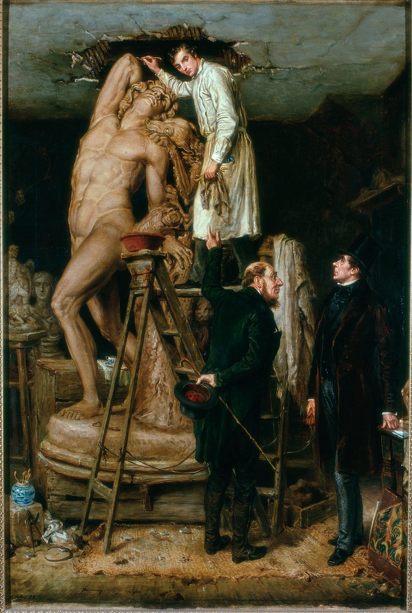 John Graham Lough en su Estudio, 1881 de Ralph Hedley