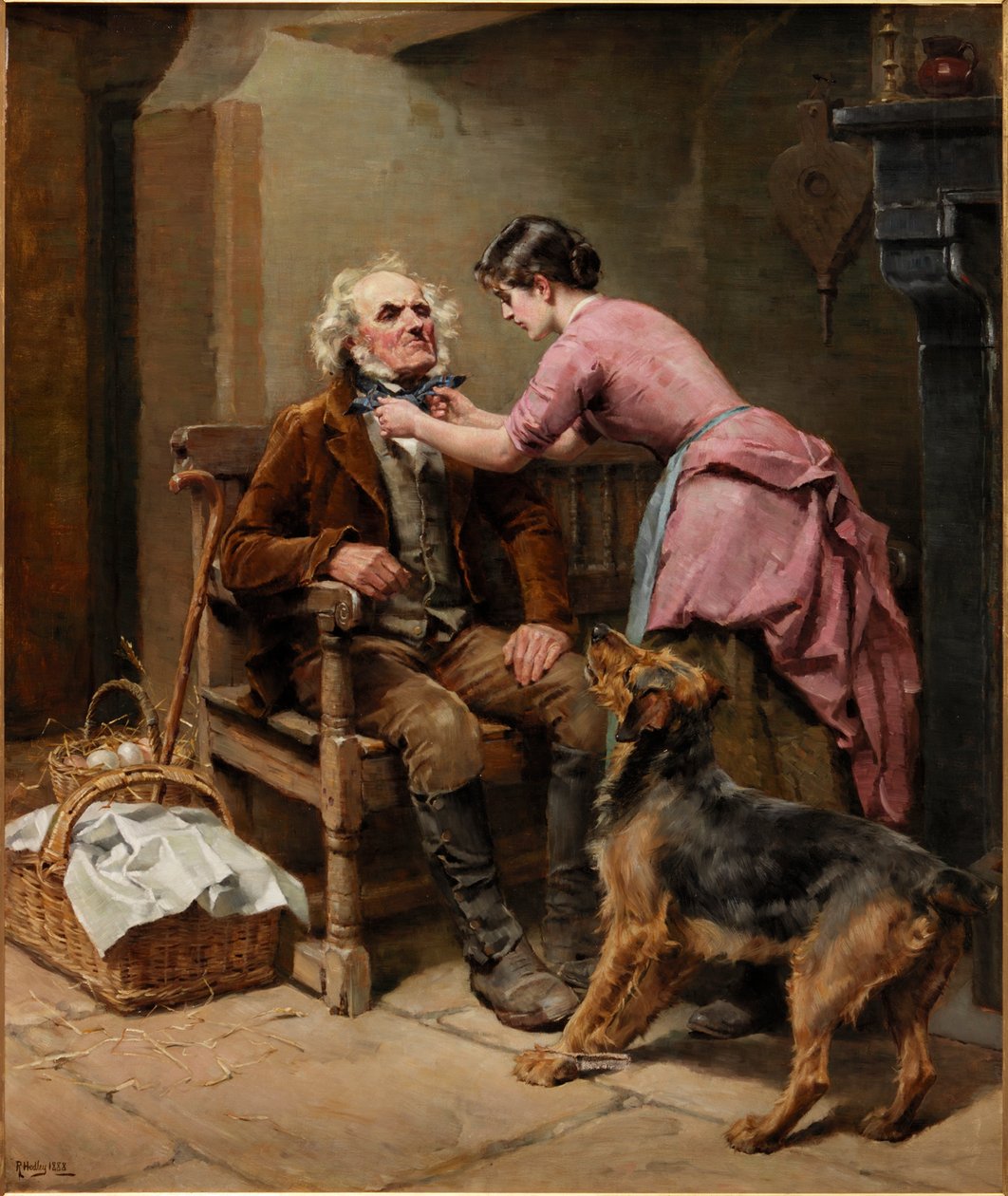 Preparándose para el mercado, 1888 de Ralph Hedley