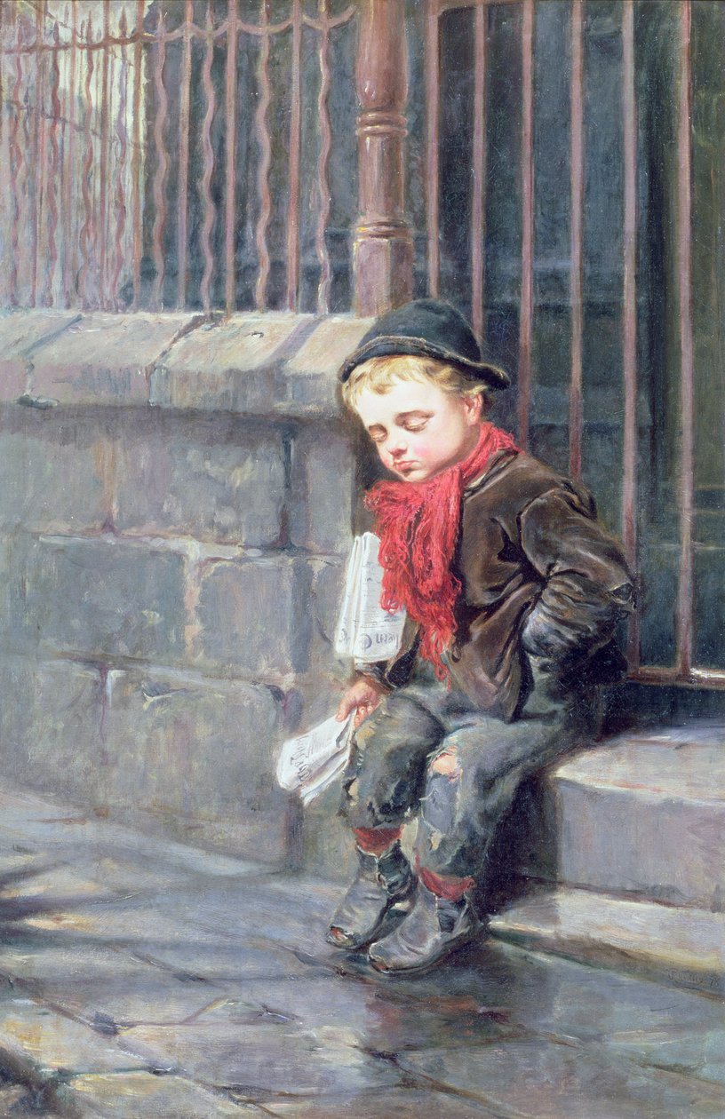 El Niño de los Periódicos de Ralph Hedley