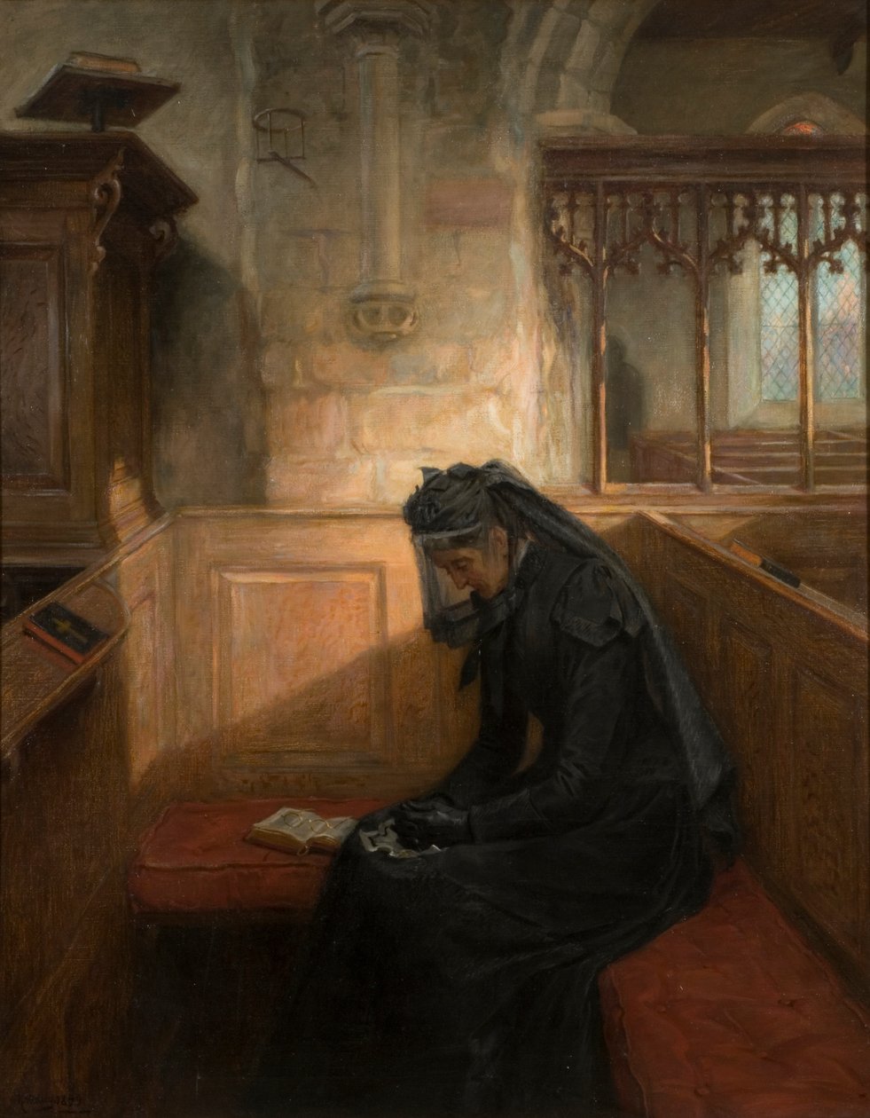 La viuda, 1899 de Ralph Hedley
