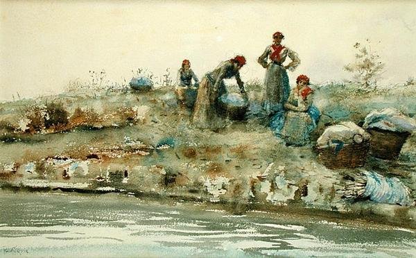 Lavanderas en Venecia de Ralph Wormsley Curtis