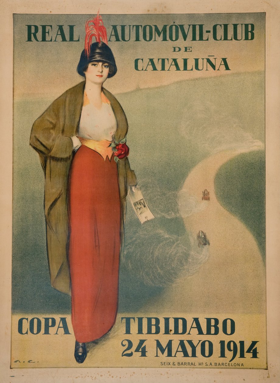 Real Automóvil-Club de Cataluña. Copa Tibidabo de Ramón Casas