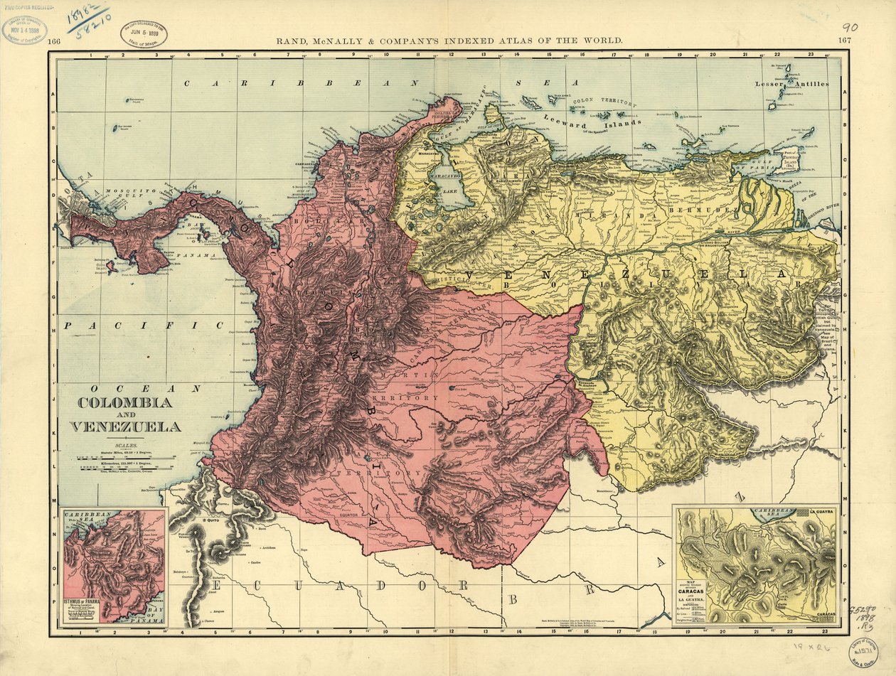 Colombia y Venezuela. LOC 2003627059 de Rand McNally and Company