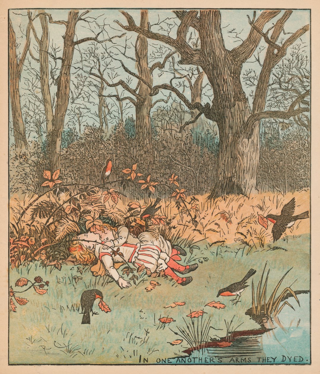 Los niños en el bosque, c1878 de Randolph Caldecott