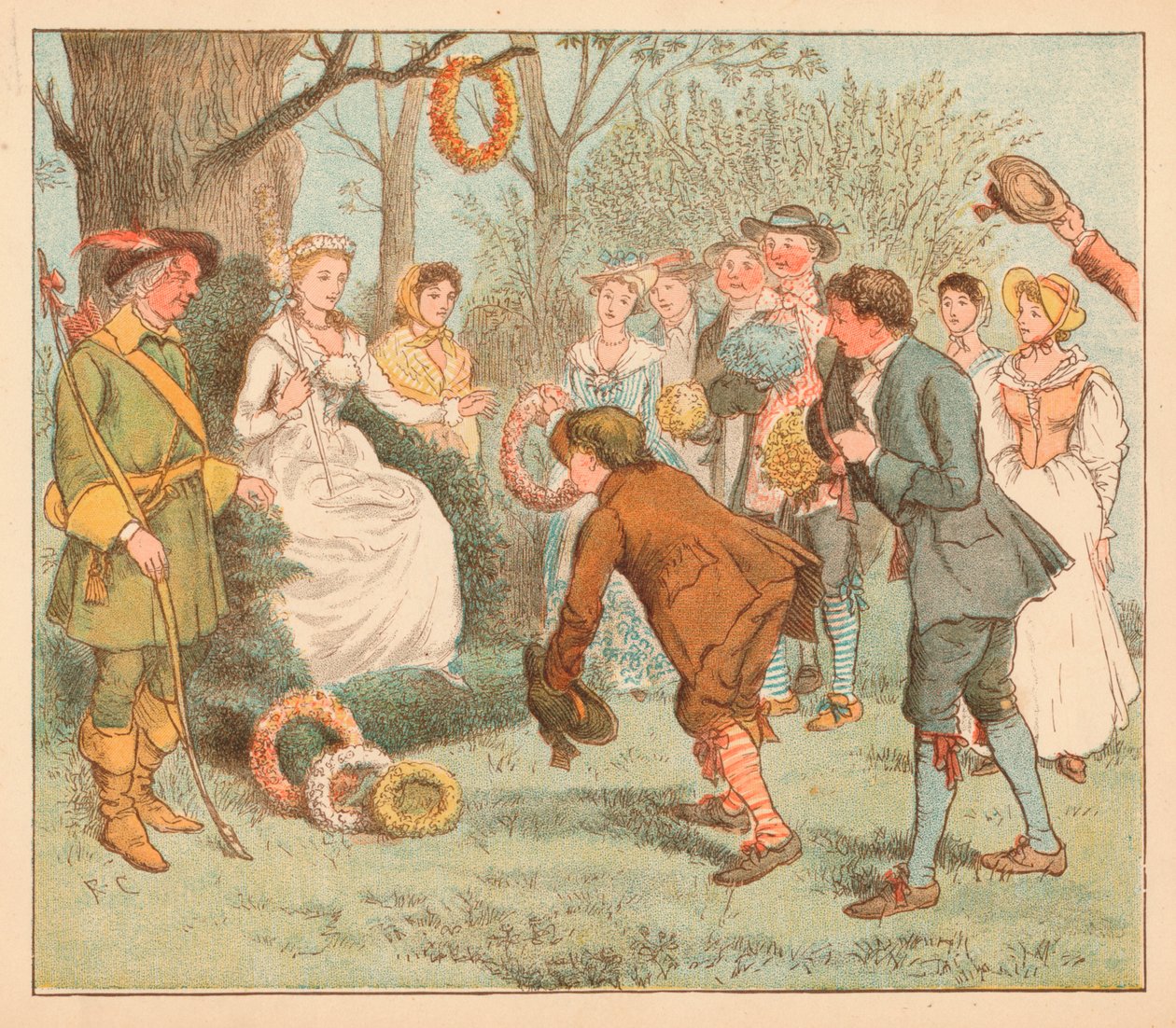...fueron a un cenador..., c1885, 1934 de Randolph Caldecott