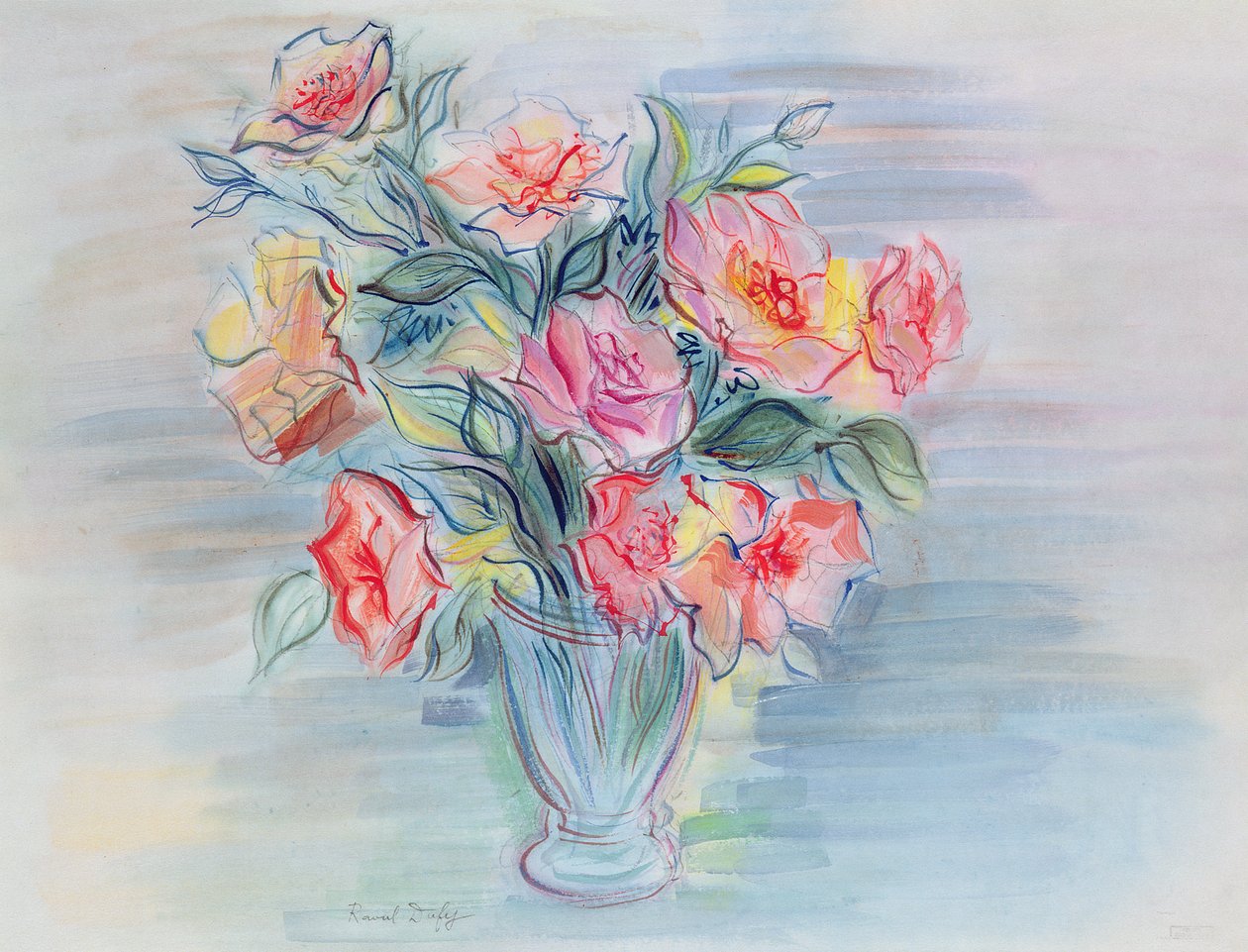 Ramo de flores en un jarrón de Raoul Dufy