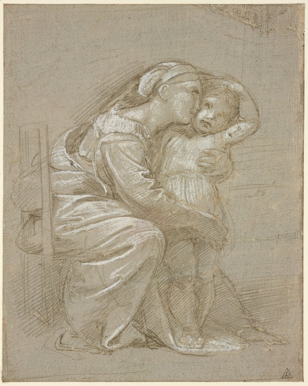 Una madre abrazando a un niño, WA1846.202 de Raffaello Sanzio Raphael