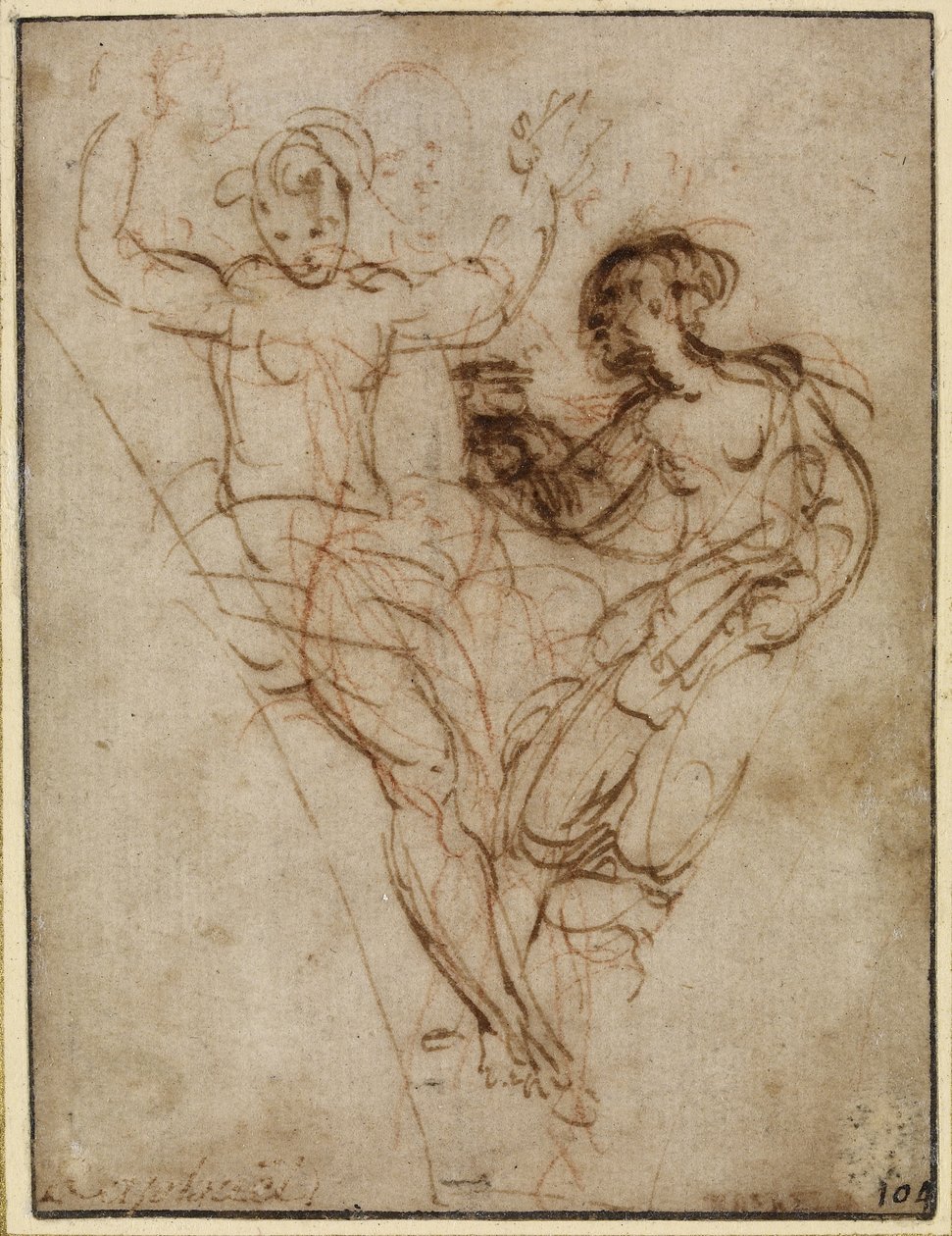 Psique presentando a Venus el jarrón de Proserpina, WA1846.286 de Raffaello Sanzio Raphael