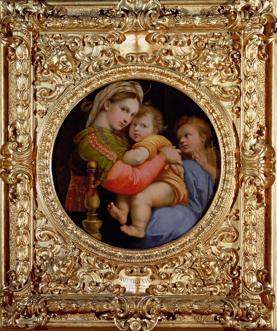 La Madonna de la silla de Raffaello Sanzio Raphael