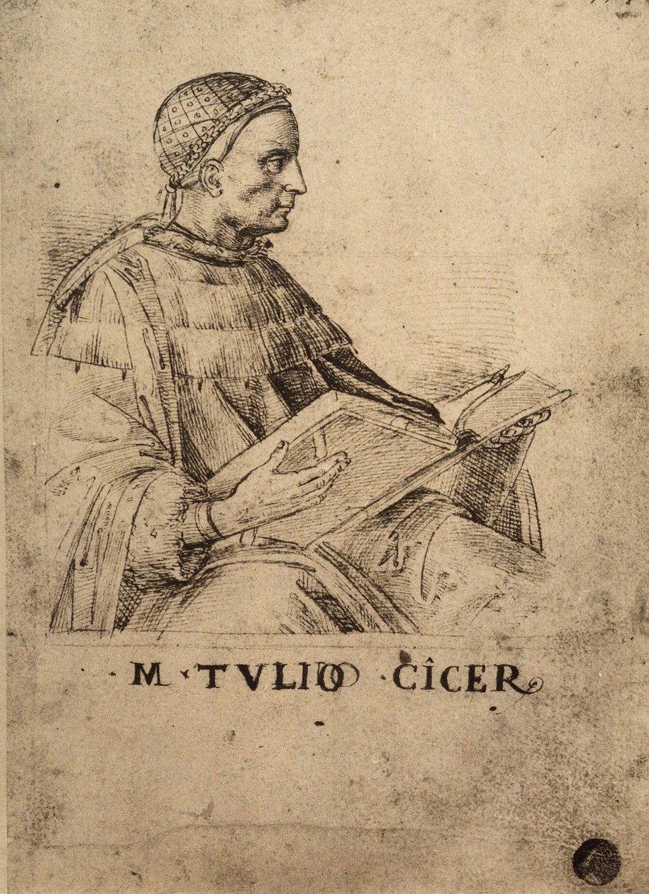 Cicerón; dibujo de Rafael, Gallerie dell