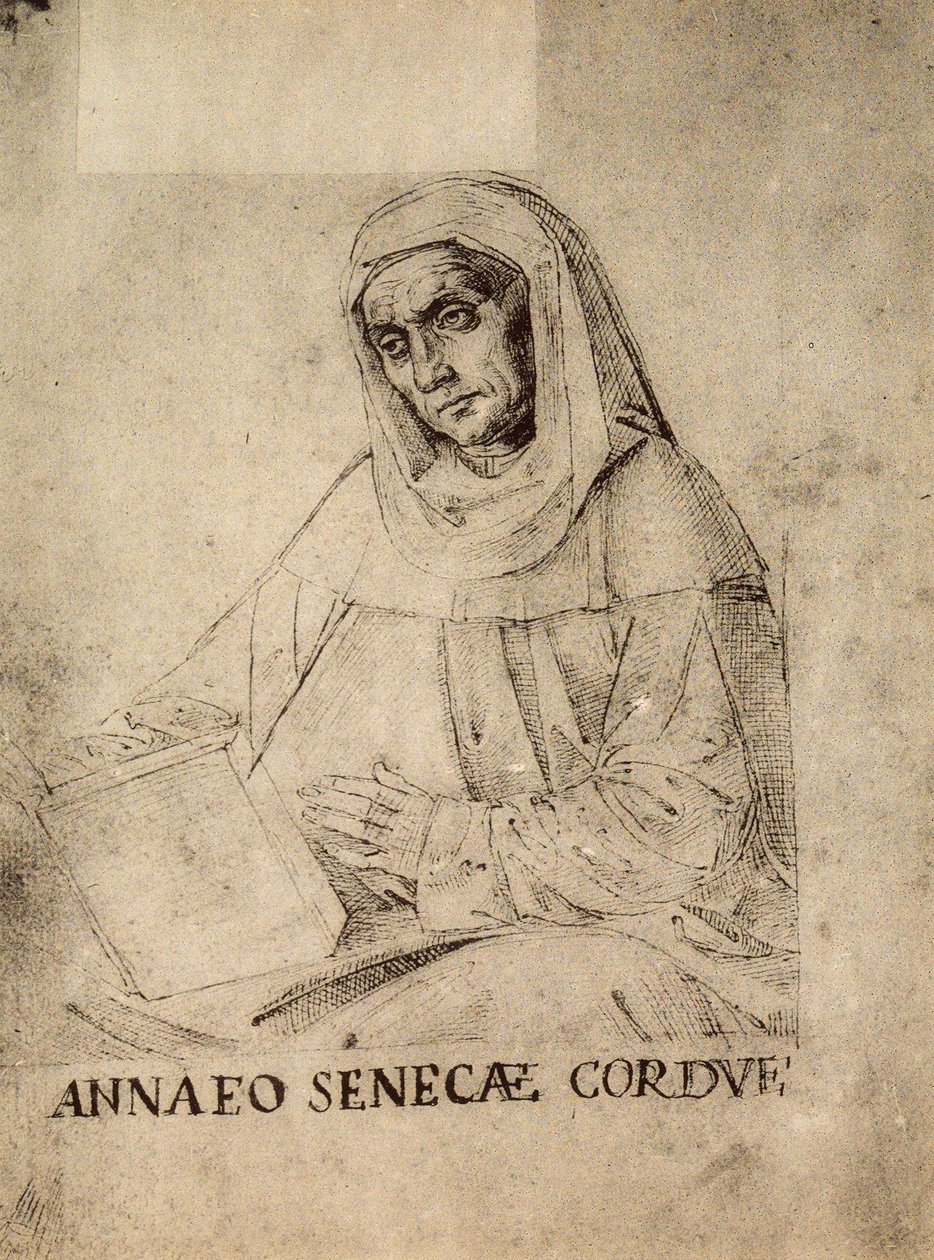 Retrato de Séneca; dibujo de Rafael, Gallerie dell