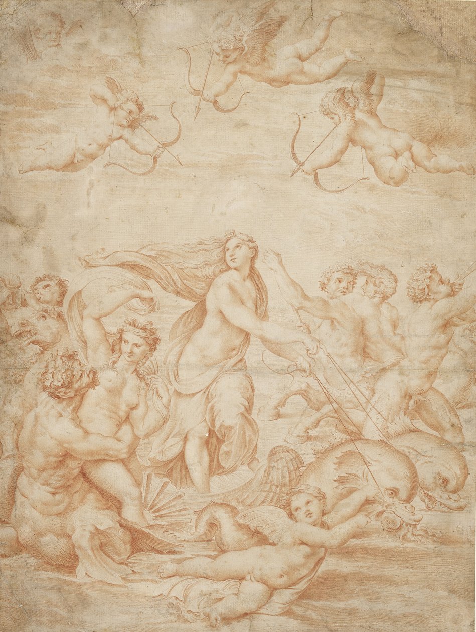 El triunfo de Galatea de after Raphael