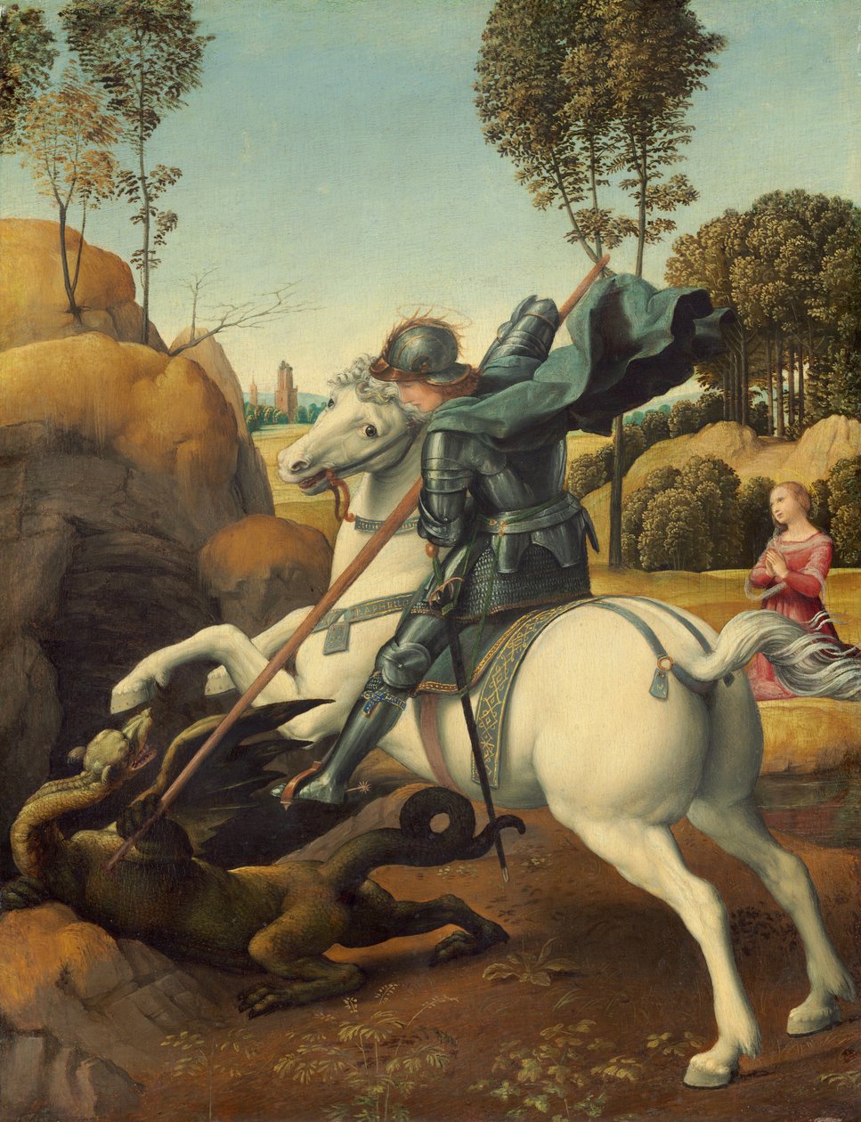 San Jorge y el dragón de Raphael