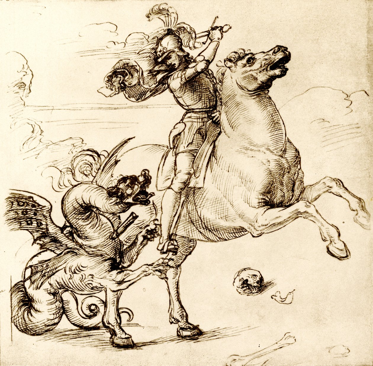 San Jorge con la espada de Raffaello Sanzio Raphael
