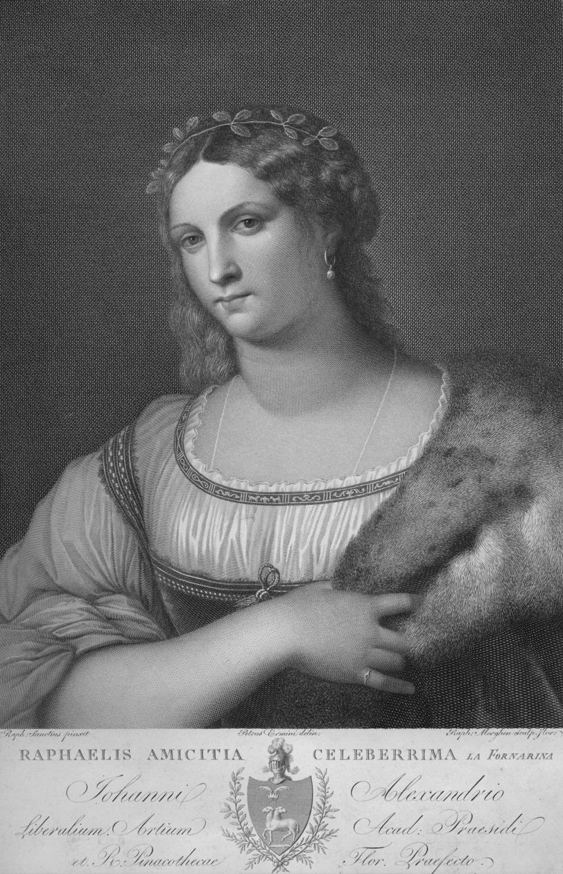 La Fornarina, c1814 de Raphael Morghen
