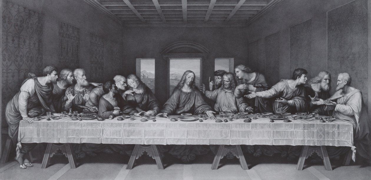 La última cena de Raphael Morghen
