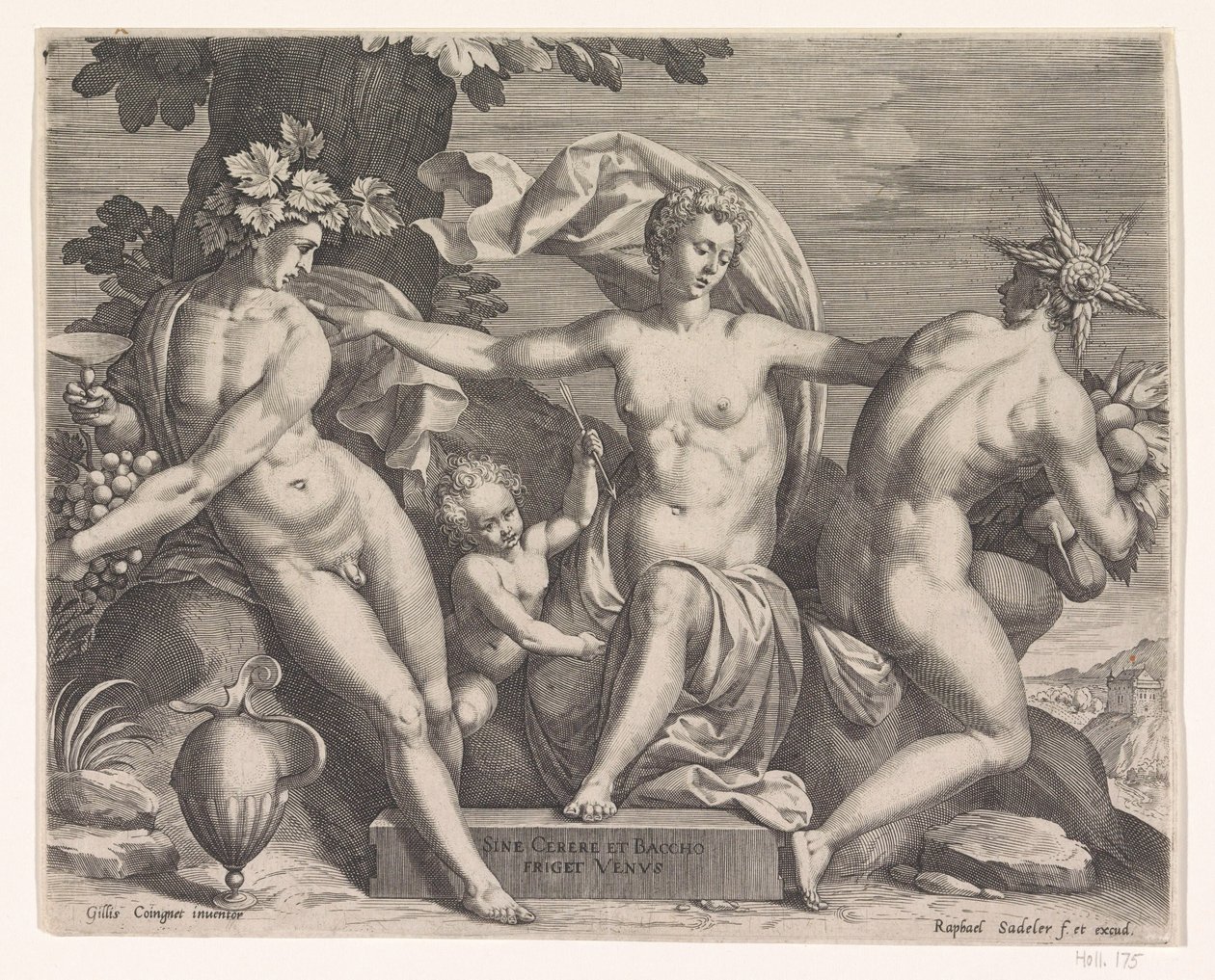 Venus, Baco y Ceres de Raphaël Sadeler (I)
