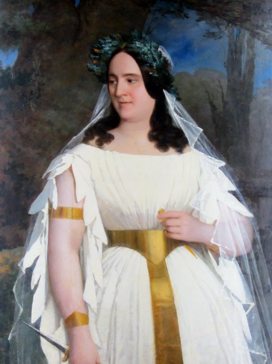 Adelaida Corradi de Pantanelli como Norma de Raymond Auguste Quinsac Monvoisin