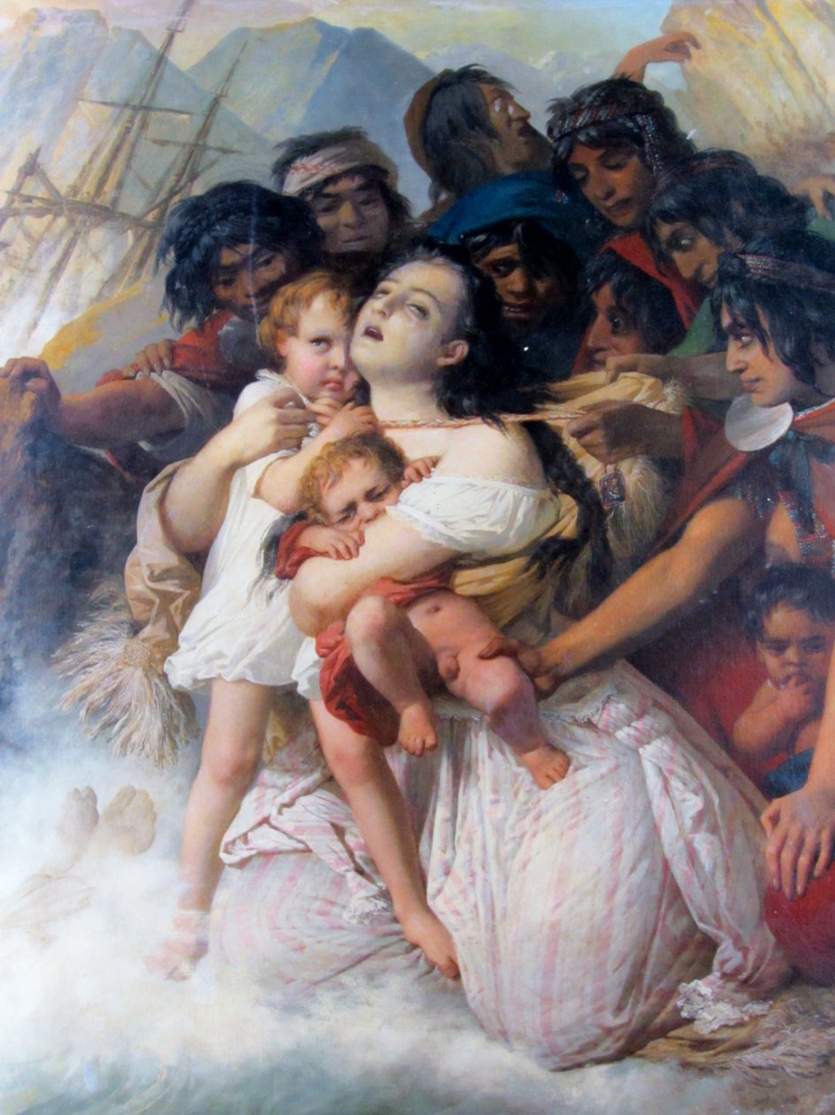 Naufragio del «Joven Daniel» de Raymond Auguste Quinsac Monvoisin