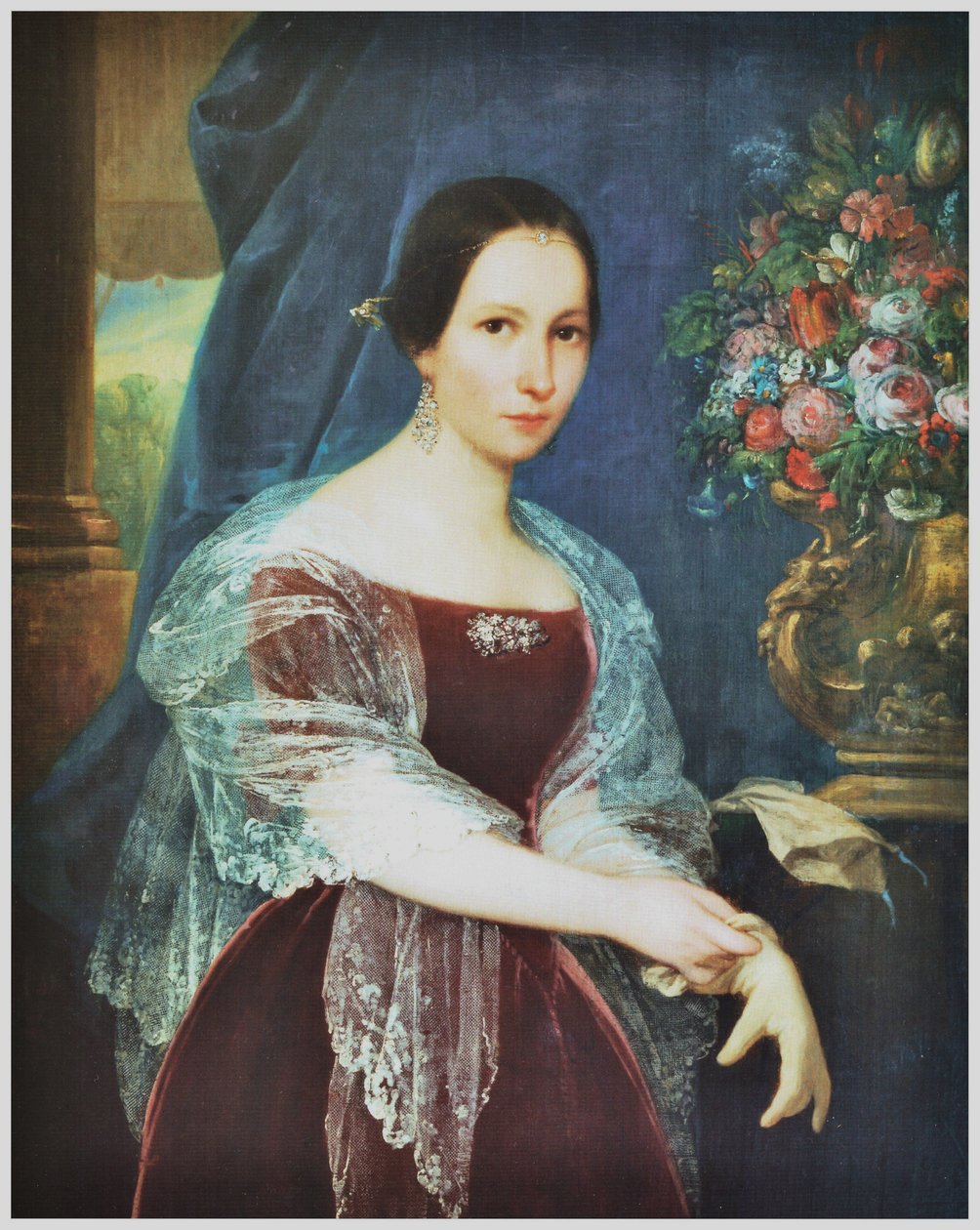 Retrato de doña Enriqueta Pinto de Bulnes de Raymond Quinsac Monvoisin