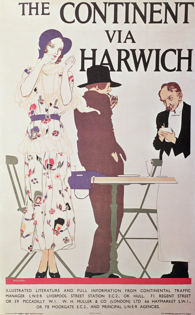 El Continente Vía Harwich de Reginald Edward Higgins