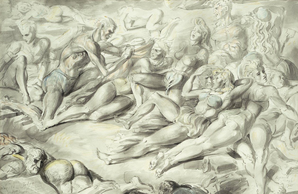 Playa de Coney Island de Reginald Marsh