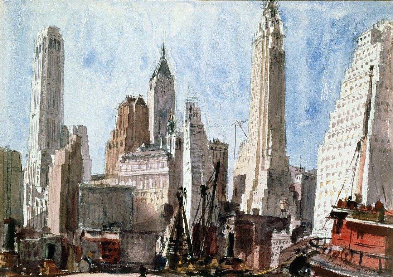 Rascacielos de Reginald Marsh