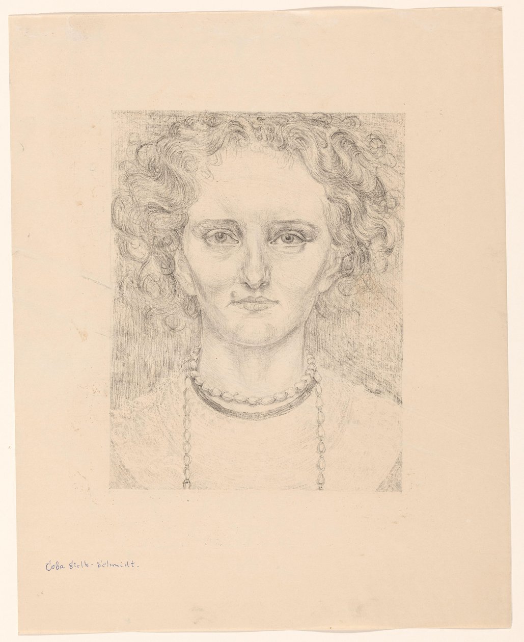Retrato de Coba Stolk-Schmidt de Reijer Stolk