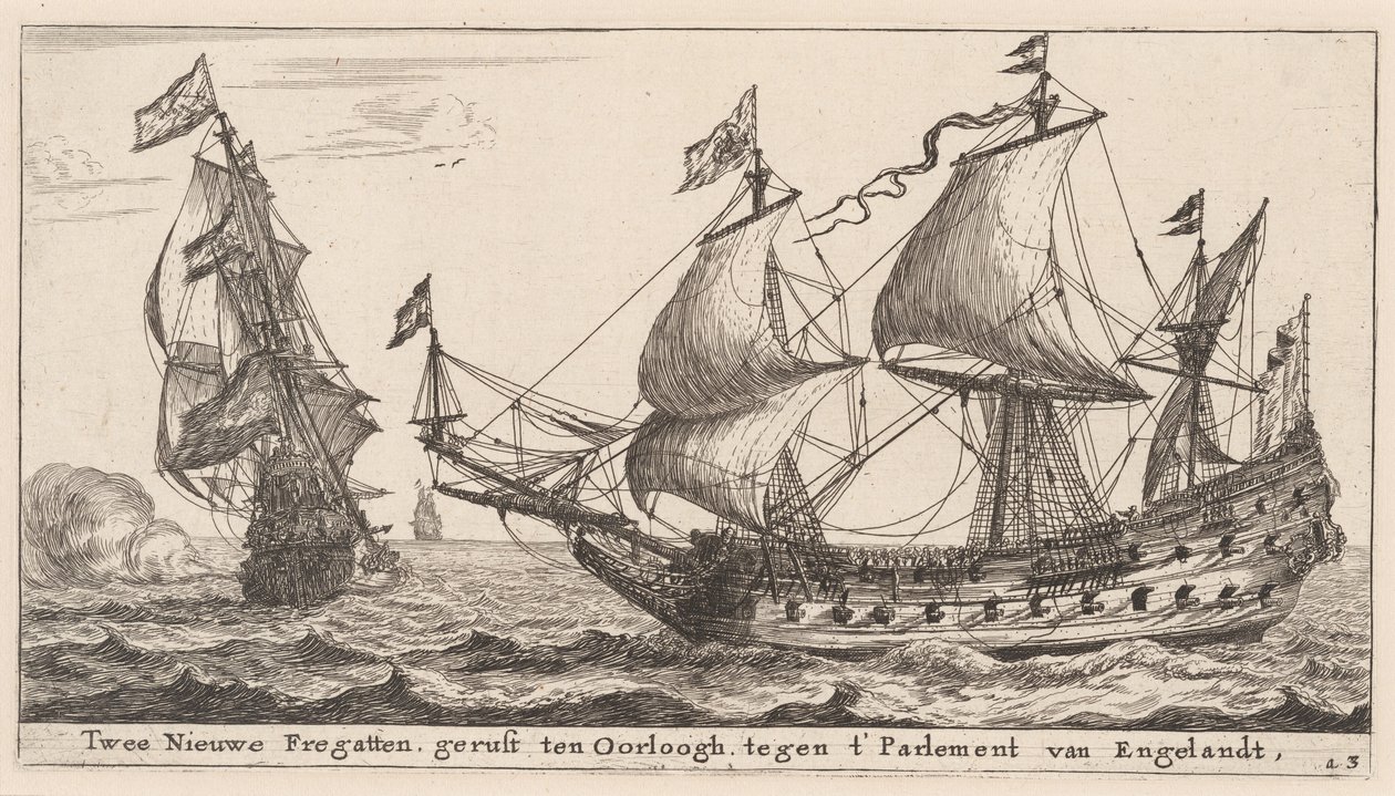Dos fragatas holandesas de Reinier Nooms, called Zeeman