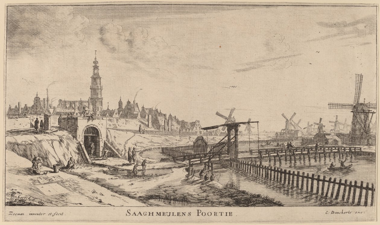 Puerta de Zaagmolen de Reinier Nooms, called Zeeman