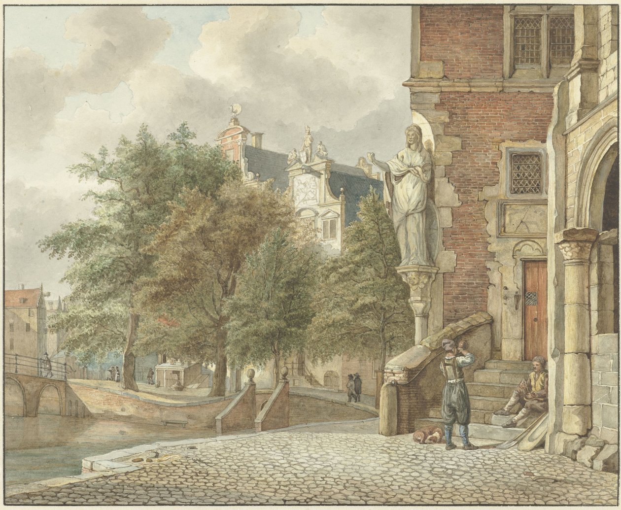 Vista de un canal de la ciudad de Reinier Vinkeles (I)