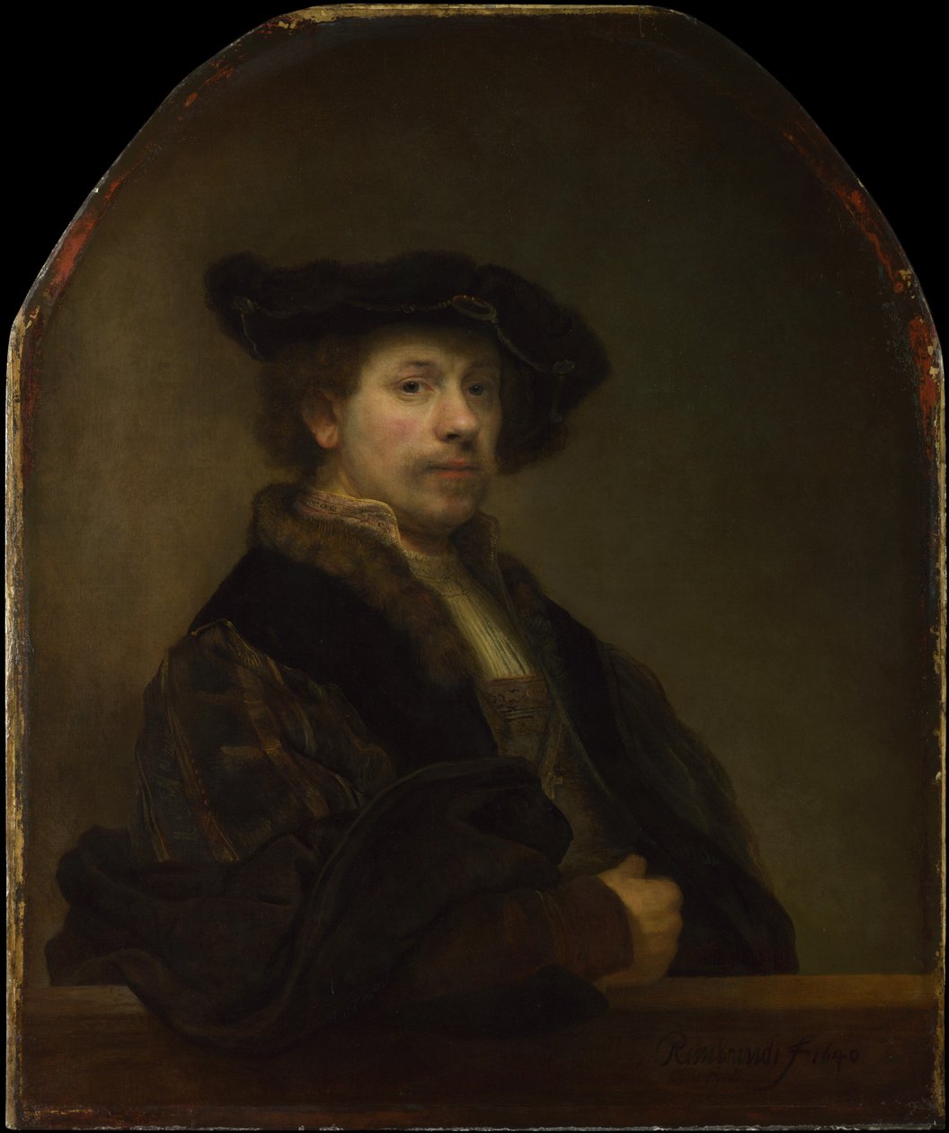 Autorretrato a la edad de 34 años de Rembrandt van Rijn