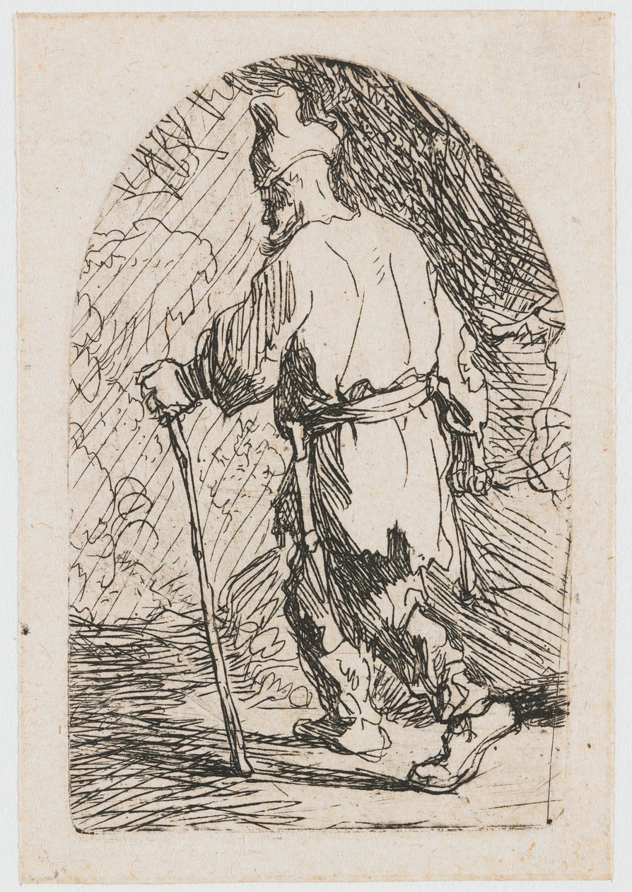 La huida a Egipto de Rembrandt van Rijn
