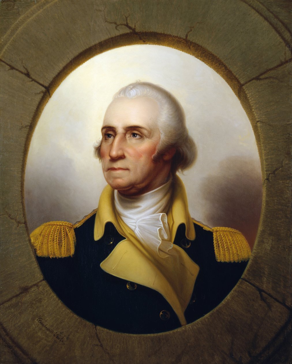 George Washington (tipo ojo de buey) de Rembrandt Peale